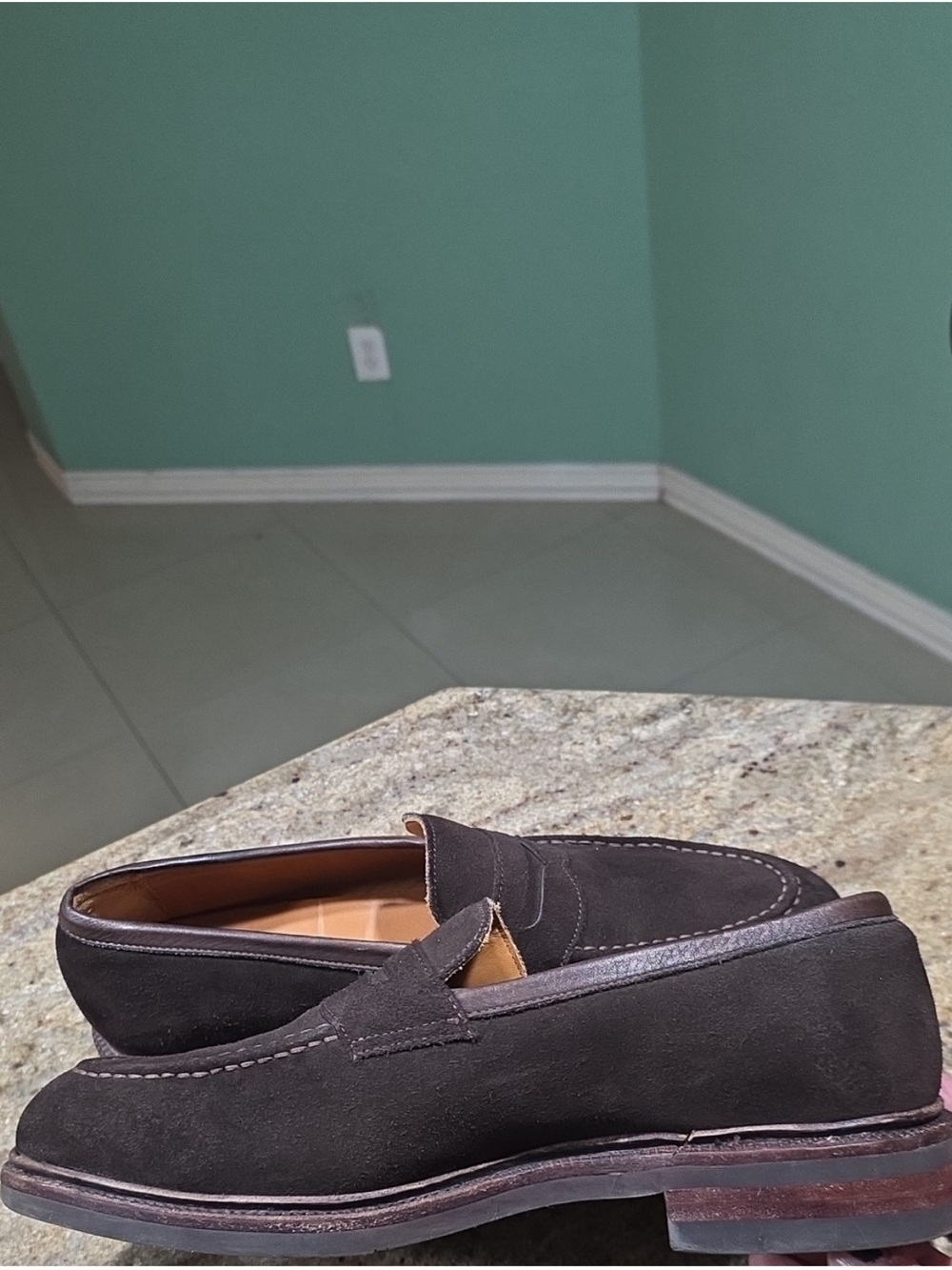 Meermin espresso brown suede superbuck loafers like new! - Picture 10 of 13